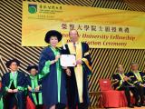 Director Nancy Tsang was conferred Honorary University Fellowships by OUHK in recognition of her outstanding achievement in rehabilitation services. 